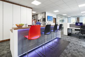 an office breakout area