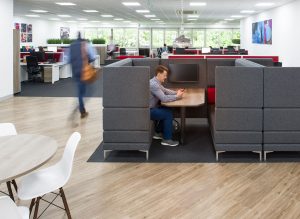 lovely seating pod in new office