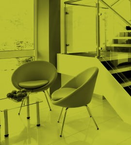 chairs and a staircase