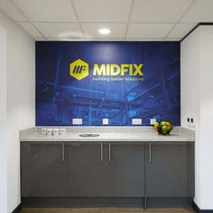 Midfix office interior designed by Accent Office